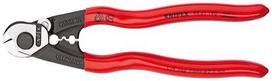 Knipex Wire rope cable cutters 95 61 190 (with two pressing profiles for end sleeves)