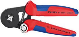 Knipex Self-adjusting crimping tool 97 53 04 (red/blue, for insulated terminals, side entry)