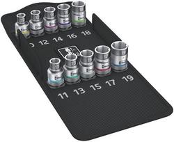 WERA Zyklop square drive insert set 8790 HMC HF 1 (with locking function, color-coded)