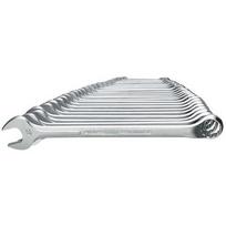 Gedore Ring-Maulschlüssel-Satz, 26-teilig (Ringseite 10° gekröpft)Ratchet ring wrench set, 26-piece (10° offset ring end)