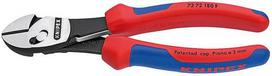 Knipex TwinForce High-Performance Side Cutters (red/blue, 7372180F, with spring opener)