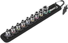 WERA Belt A1 Zyklop socket set, 1/4"" (black, 10-piece, with locking function)