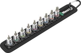 WERA Belt A3 Six-Jaw HF Zyklop Bit Set, 9-Piece (black/silver, 1/4" drive)