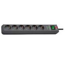 Brennenstuhl Eco-Line power strip, 6-socket (anthracite, 5 meters, 13,500A surge protection)