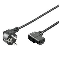 Goobay Angled power cable (black, 1.5 meters)