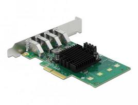 Delock PCIe x44x external USB 3.0 Quad C.LP