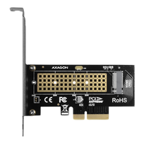 AXAGON The PCI-Express x4 internal adapter for connecting an NVMe M.2 SSD to a computer | PCEM2-N