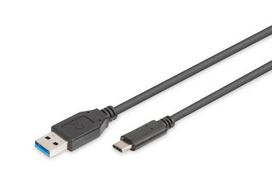 Digitus Connection Cable | AK-300136-010-S | USB-C to USB-A