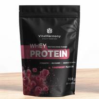 VitalHarmony Whey Protein 700g išrūgų baltymai - Aviečių
