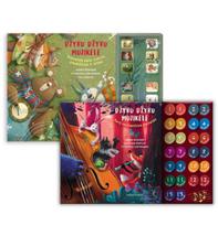 KNYGŲ RINKINYS. 2 GARSINIŲ knygelių rinkinys. Džyru džyru muzikėlė. Dainelės apie žvėris, paukščius ir bites + Mažoji džyru džyru muzikėlė. 5 tartį lavinančios dainelės - Aušra Žičkienė