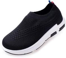 Vaikiški sportiniai batai Saitdress Slip-On Knit, juodi, 32