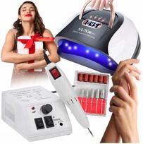 Nagų freza DM-2000 ir UV/LED lempa SUN C4 PLUS 256W
