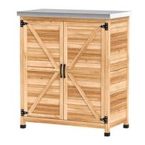 Sodo spintelė 79x43x92 cm Medžio spalva, eglės mediena, sandėliavimas