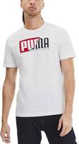 Vyriški laisvalaikio marškinėliai Puma Flock Graphic Tee, balti, L