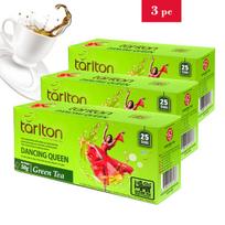 Žalioji Ceilono arbata Dancing Queen Tarlton, 3x (2g x 25 vnt.), pakeliai.