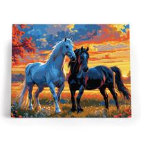 Tapymas pagal numerius, Saulėlydžio eržilai, 40x50, varvikas, MG2534e