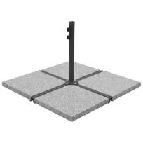 Svoriai skėčiui vidaXL, 100 kg, 4 vnt, pilki