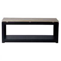 Suoliukas su vieta malkoms Esschert Design, Juoda