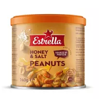 Kepinti žemės riešutai ESTRELLA, 140 g