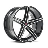 R19x9.5J 5x114.3 ET42 CB-72.6 GLOSS BLACK & POLISHED