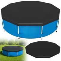 Baseino uždangalas, apvalus, juodas, 305 x 305 cm, 305x305cm