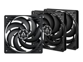 Arctic Housing fan P12 Slim PWM PST 120 mm black, 4-pin, set of 3