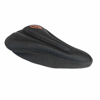 Saddle cover AZIMUT THIN w/GEL 275x160mm, black