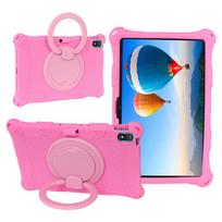 Dėklas OPPO Realme Pad 10,4 colio 2025 RMP2102 RMP2103 360 laipsnių besisukantis minkšto silikono saugus vaikams planšetės stovas dangtelis Realme Pad 10.4 pink