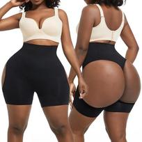 Butt Lifter Kelnaitės moterims Stringai Body Shaper Tummy Control Shapewear Šortai Juosmens treniruoklis su Booty Lifting Boyshort liekninančiais apatiniais L juoda