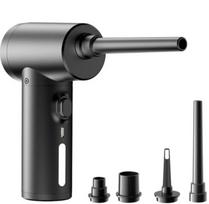 Youpin Wireless Air Duster 50000 RPM Dulkių pūtimo pistoletas USB suspausto oro pūstuvo valymas Kompiuterio Nešiojamo kompiuterio Klaviatūros kamera juoda
