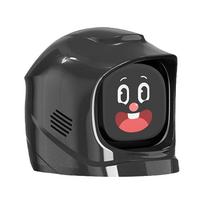 Automobilio prietaisų skydelio robotas su animuotais veido išraiškos elementais, intelektualus elektroninis automobilio robotas, Type-C įkrovimas nuotaikai pakelti ir interjero stiliui juoda