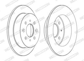 FERODO Stabdžių diskas PREMIER Coat+ disc DDF1358C