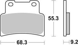 BREMBO Stabdžių kaladėlių komplektas PRIME -  Sinter - LA 07GR77LA