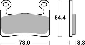 BREMBO Stabdžių kaladėlių komplektas PRIME -  Sinter - LA 07GR90LA