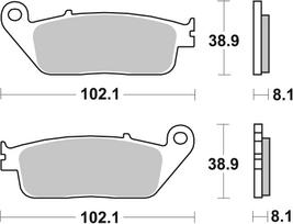 BREMBO Stabdžių kaladėlių komplektas PRIME -  Sinter - LA 07HO30LA