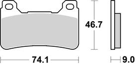 BREMBO Stabdžių kaladėlių komplektas XTRA - Sinter - SR 07HO50SR