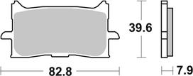 BREMBO Stabdžių kaladėlių komplektas PRIME -  Sinter - LA 07HO62LA