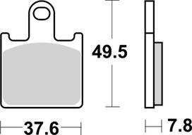BREMBO Stabdžių kaladėlių komplektas PRIME -  Sinter - LA 07KA28LA