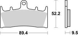 BREMBO Stabdžių kaladėlių komplektas XTRA - Sinter - SR 07SU19SR