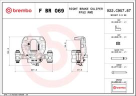 BREMBO Stabdžių suportas PRIME LINE F BR 069