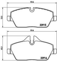 BREMBO Stabdžių kaladėlių komplektas XTRA LINE P 06 034X
