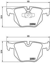 BREMBO Stabdžių kaladėlių komplektas XTRA LINE P 06 039X