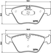 BREMBO Stabdžių kaladėlių komplektas XTRA LINE P 06 057X