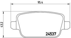 BREMBO Stabdžių kaladėlių komplektas XTRA LINE P 24 075X