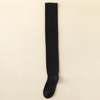 Knee-high Socks, Women's Thigh-high Socks, Black Thigh Socks, Women's Cotton Socks, Spring and Autumn Knee-high Thigh-high Socks 1 pair