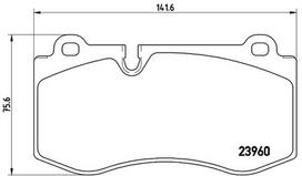 BREMBO Stabdžių kaladėlių komplektas XTRA LINE P 50 074X
