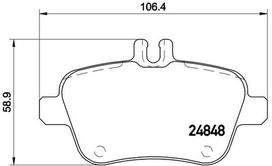 BREMBO Stabdžių kaladėlių komplektas XTRA LINE P 50 091X