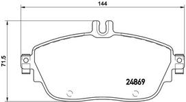 BREMBO Stabdžių kaladėlių komplektas XTRA LINE P 50 093X