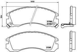 BREMBO Stabdžių kaladėlių komplektas XTRA LINE P 54 017X