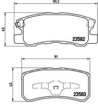 BREMBO Stabdžių kaladėlių komplektas XTRA LINE P 54 031X